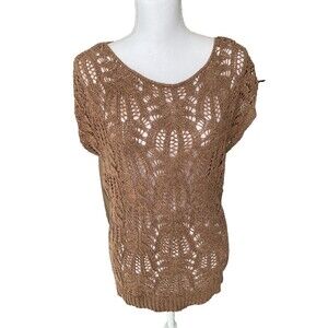 THEA Chelsea‎ & Theodore Crocheted Sweater Medium Sleeveless